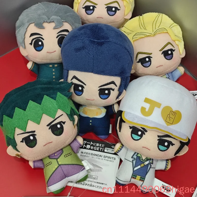 Bandai Original Banpresto Anime Jojos Bizarre Adventure Tomonui 11cm Plush Toy Mascot Josuke Higashikata Jotaro Kujo Plush Gifts