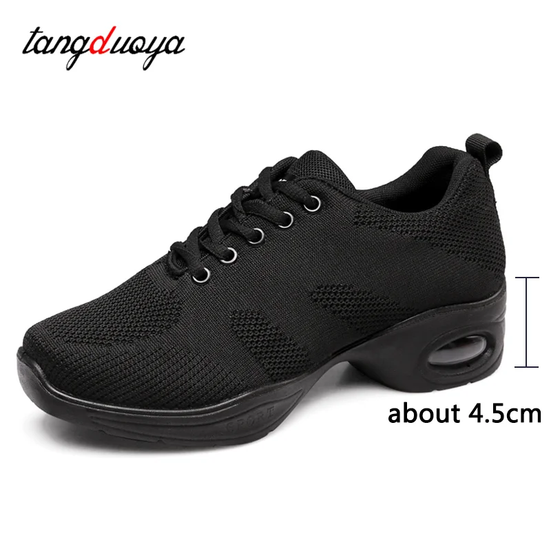 Zapatillas de baile ligeras para mujer, zapatos de baile de Jazz transpirables, zapatos deportivos para Fitness, zapatos de baile de salón para