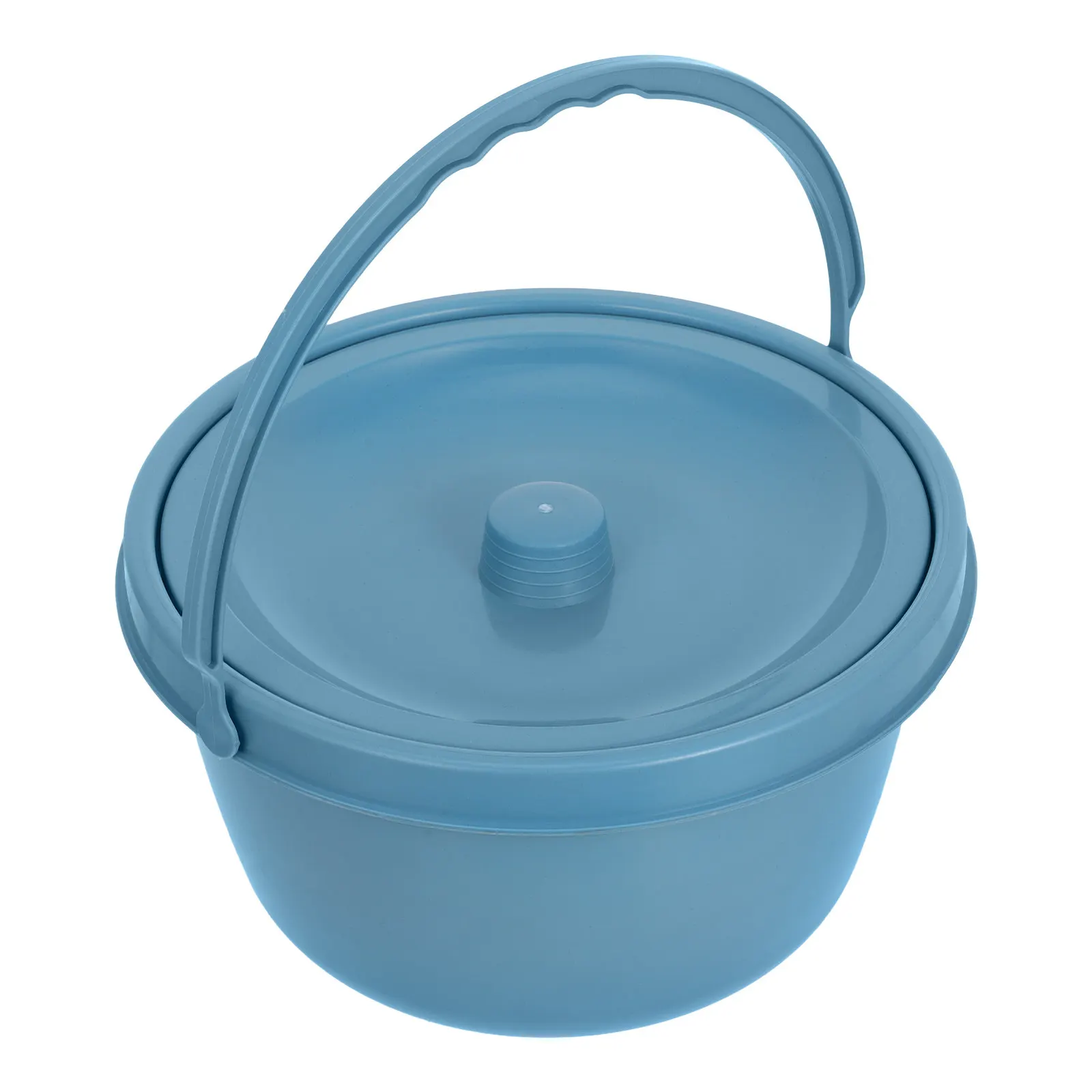 

Sturdy Lightweight Adult Commode Seat Portable Bedside Toilet with Chamber Bucket Urinal Potty for Travel Camping Home Care