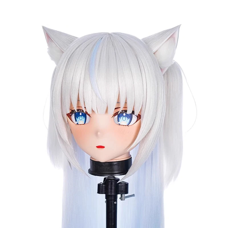 ที่กําหนดเองเต็มหัวหญิง/สาวเรซิ่น Kig หน้ากากอะนิเมะคอสเพลย์ BJD หน้ากากญี่ปุ่นอะนิเมะบทบาทเล่น Kigurumi ตุ๊กตา Mask