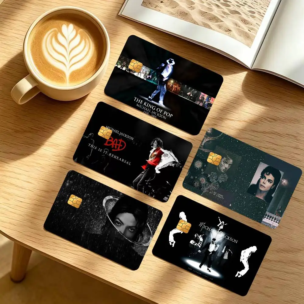 80s Singer M-Michael J-Jackson  Credit Card Public Transportation Cards Protective Sticker Waterproof Card Face Decoration