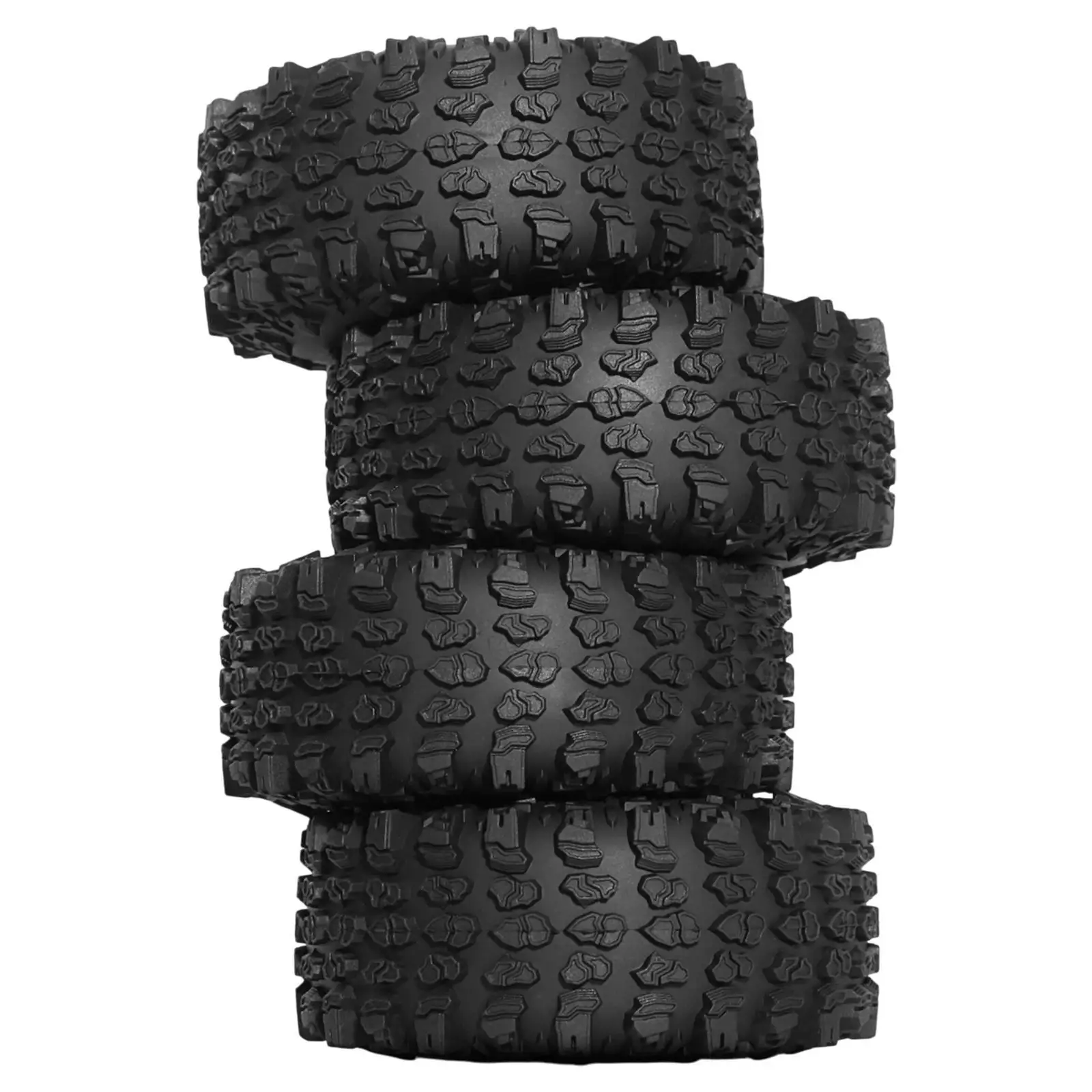 4 Pieces RC Tires Set Modification Lightweight Sturdy Assembly Spare Parts Model RC Accessories for SCX10 1/10 RC Accessory