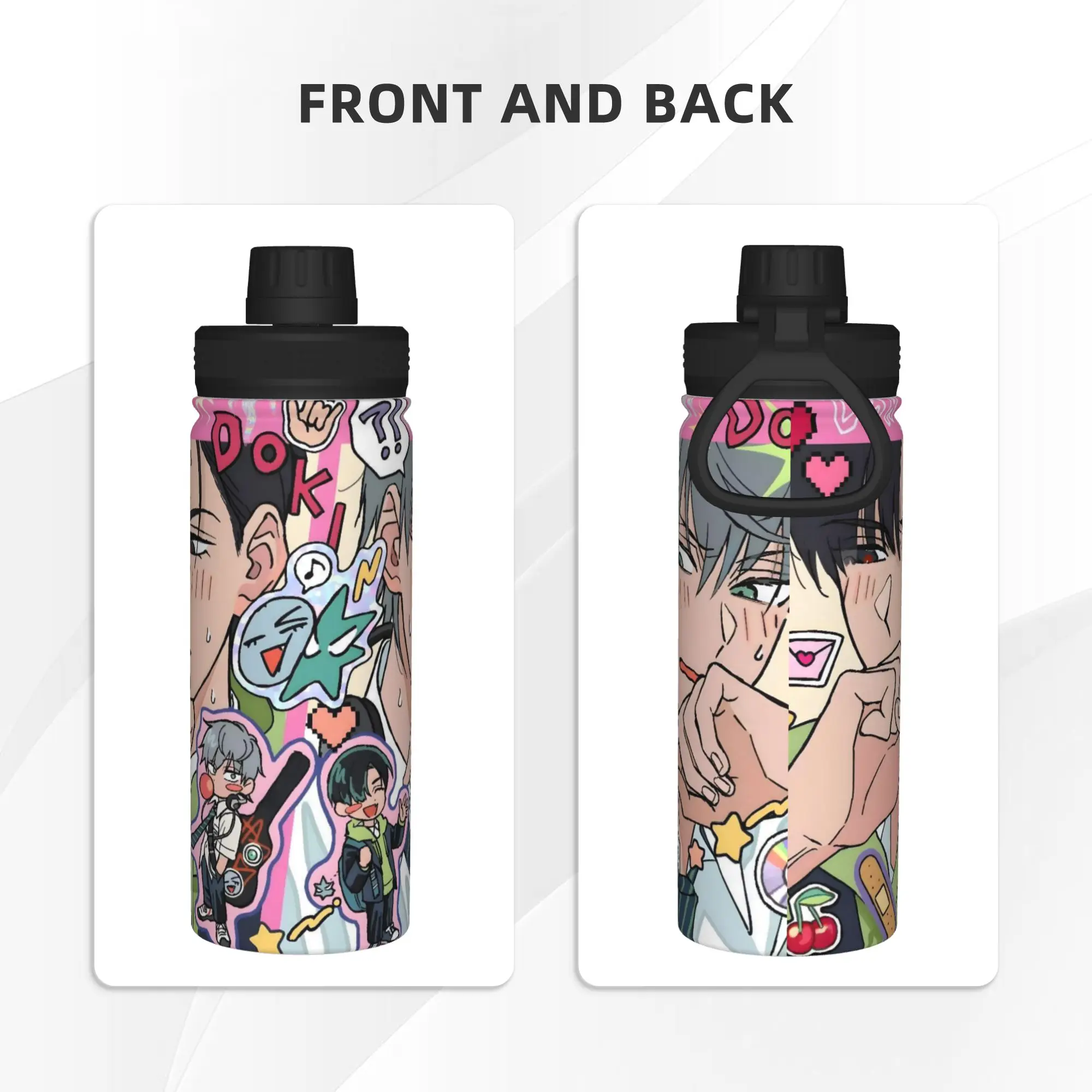 Aliens Stages Anime 18OZ Sports Insulated Kettle  Thermal Cup Stainless Steel Double Wall Mug Water Bottle