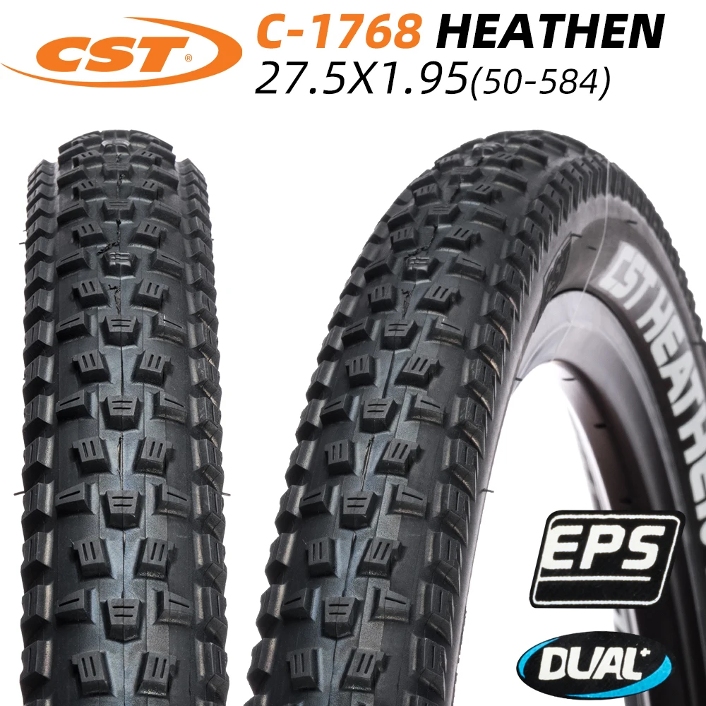 

27.5X1.95 50-584 CST C-1768 HEATHEN MOUNTAIN BICYCLE TIRE OF MTB BIKE TYRE double compound C1768