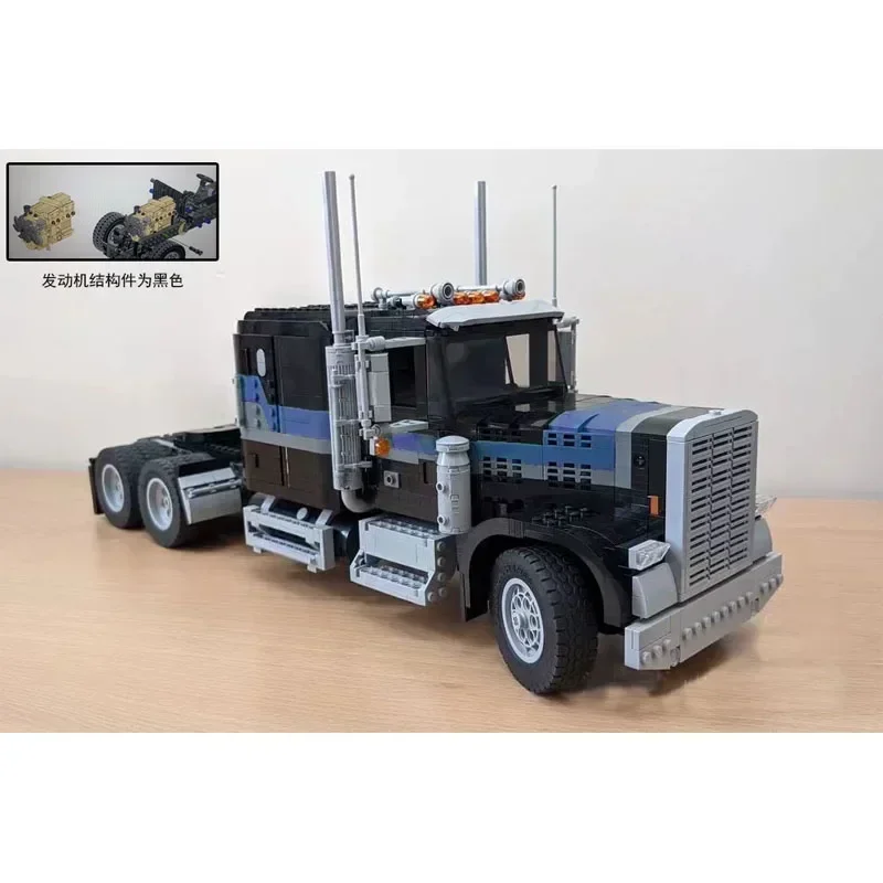 MOC-77497 Classic Cargo Truck Van Building Blocks Modello 2616 PartsMOC Creativo Ragazzi Bambini Compleanno Building Blocks Regali del giocattolo