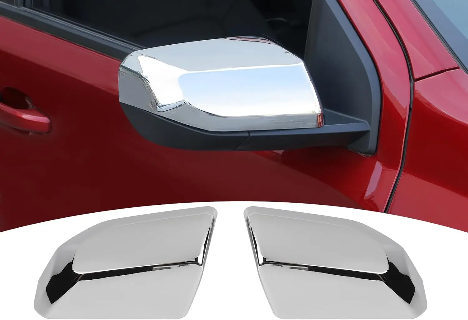 

2 шт. черные накладки на зеркала заднего вида с текстурой карбона, внешние аксессуары для Chevrolet Colorado GMC Canyon 2023-2024+