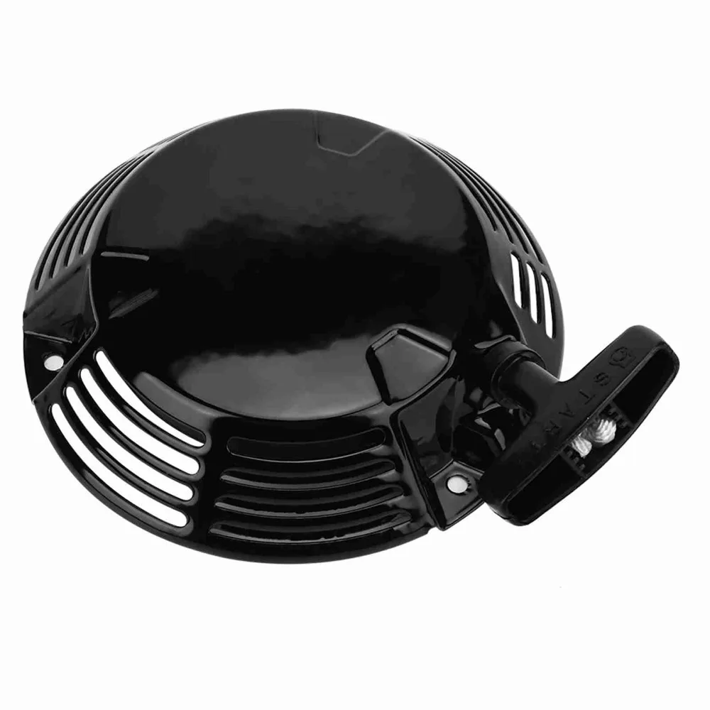 Black Pull Starter Assembly Comfort Grip Handle Metal Recoil Starter Assembly Compact Easy to Install for 1P60 1P65 1P70 GXV160