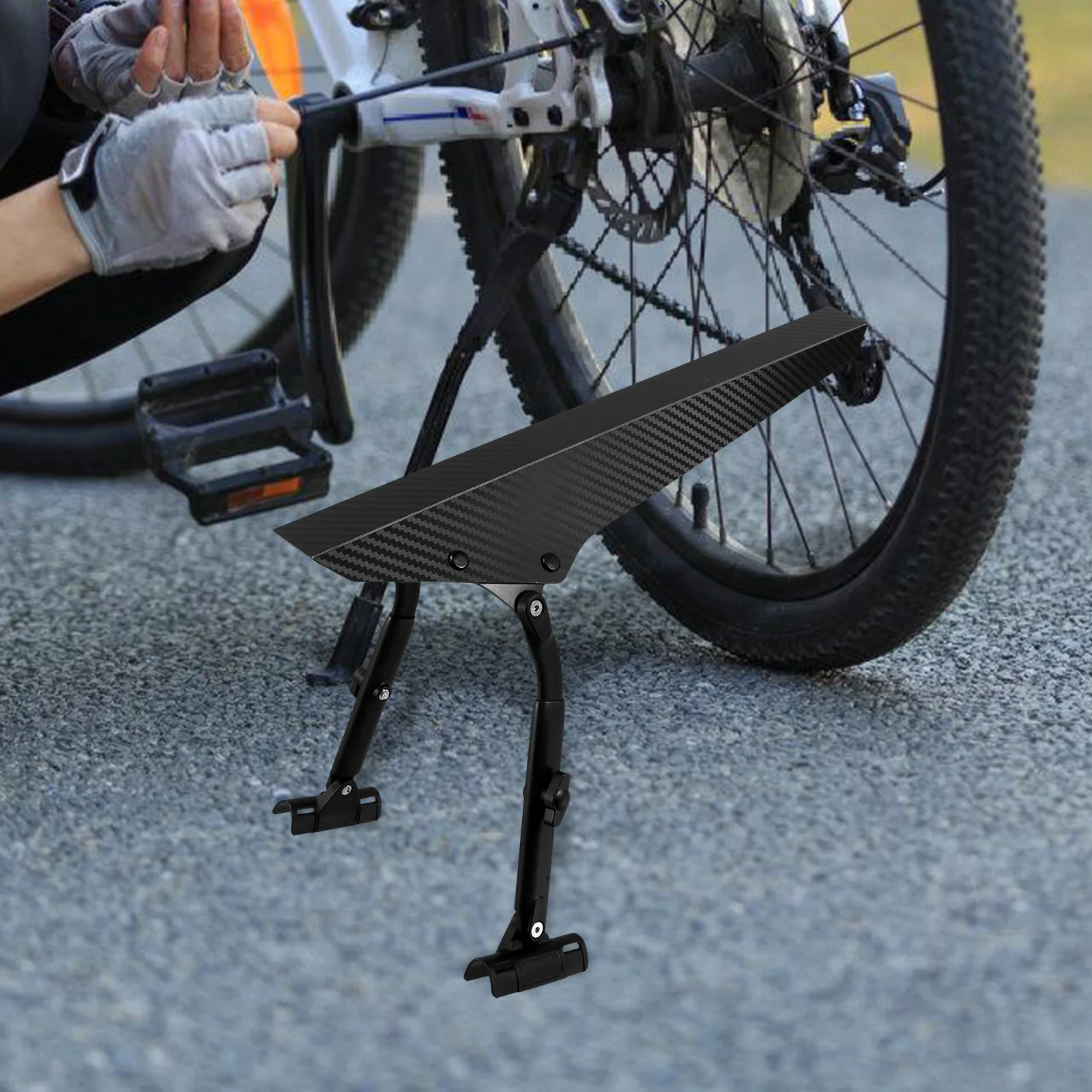 

Adjustable Universal Bike Mud Guard for Road and Mountain Bikes Lightweight Foldable Full Coverage Protection Mud