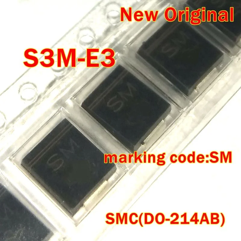 5Pcs to 100Pcs S3M-E3 Marking Code: Sm Smc(Do-214Ab) New Original 1.0 Amps Surface Mount Rectifiers