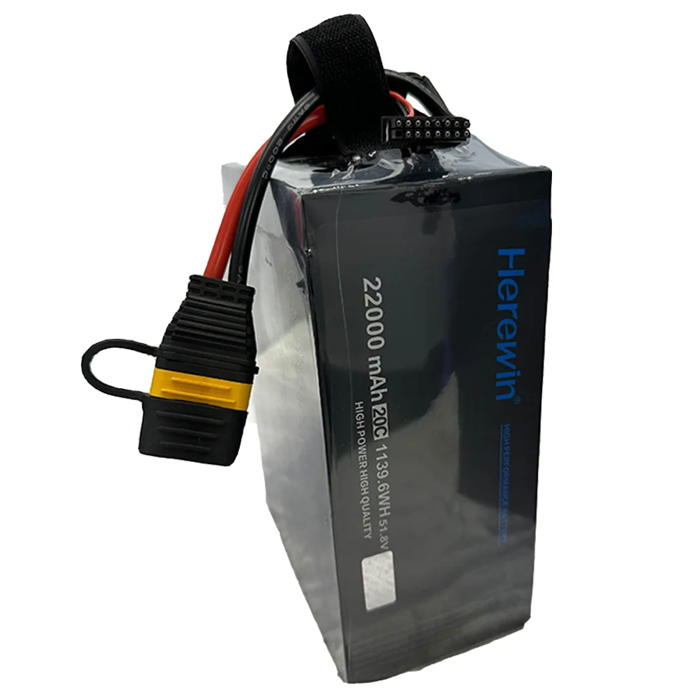 Original Herewin 16000mah 22000mAh 30000mAh 20C 14S AS150U Plug Agriculture Protection Drone UAV Li-Po Lithium Battery