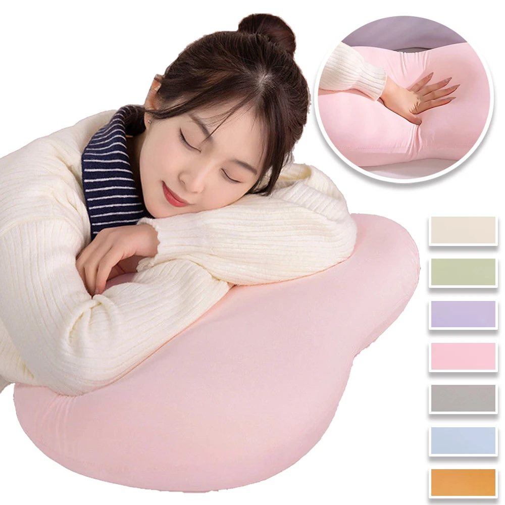 

Summer Ice Silk Memory Foam Pillow Solid Color Small Cushion for Sleeping Slow Rebound Cotton Travel Soft and Comfortable Sofa