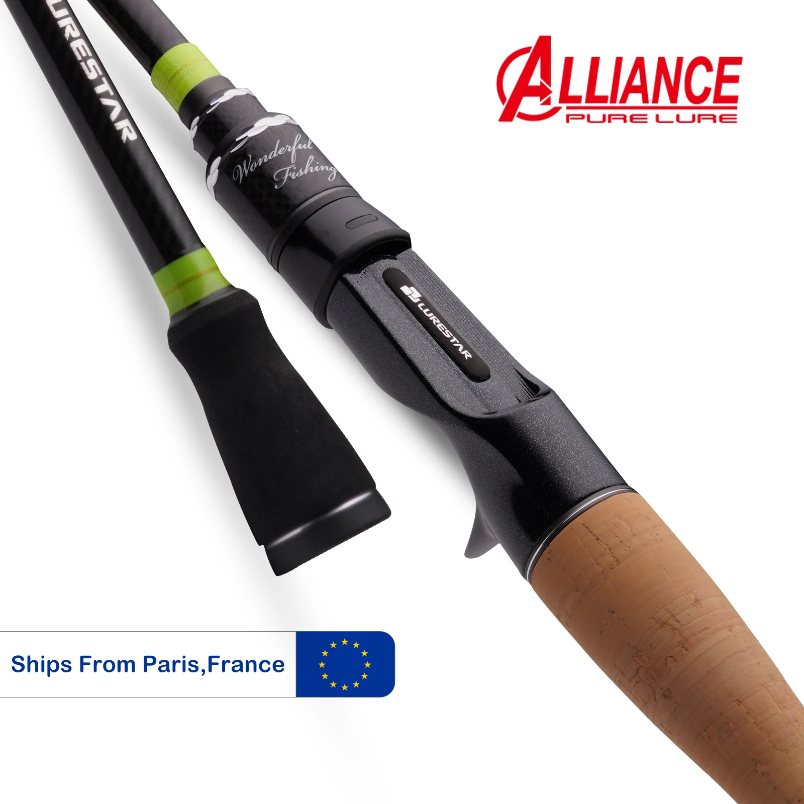 PURELURE Sharp Carbon Angelrute 1,98m/2,10m 30T 30 Ton Casting Spinning Spine LS Guide Baitcasting Reiserute für Köder 3g-28g