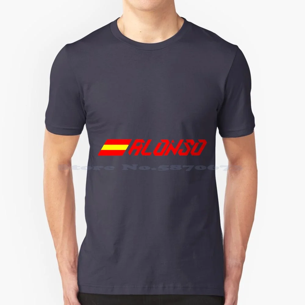 Spanish Driver T Shirt 100% Cotton Tee Racing Cars Grand Prix Driver Indycar Logo Motorsports Wrc Rally Dakkar Grandprix Wsbk