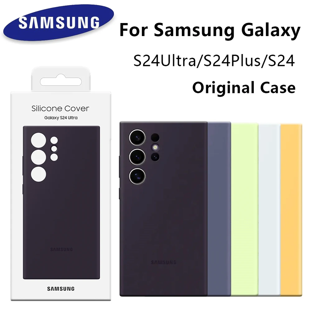 Oryginalne etui do Samsung Galaxy S24 Ultra Wysokiej jakości miękkie silikonowe etui S24Ultra S24 Plus Protector Shell & Box