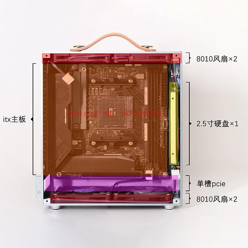 Limited Time BUG-D1 DC-ATX Power Supply Half-height Knife Card Mini Itx Chassis, Soft Route, Aluminum Alloy