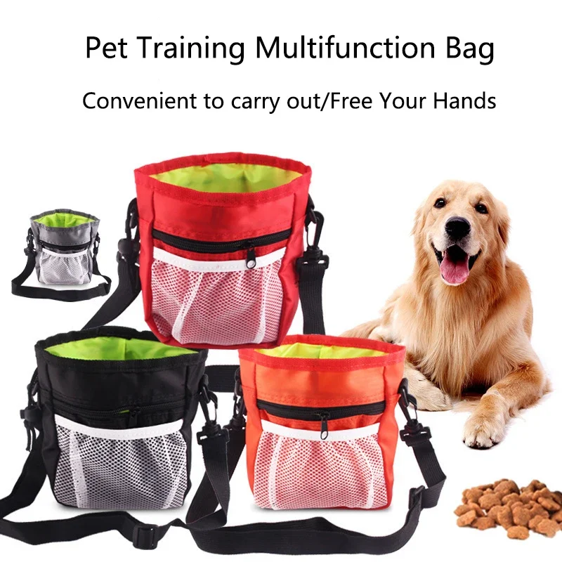 

1PC Portable Pet Dog Training Treat Snack Bag Bait Dog Obedience Agility Outdoor Pouch Food Bag Pocket Snack Reward Waist Bag