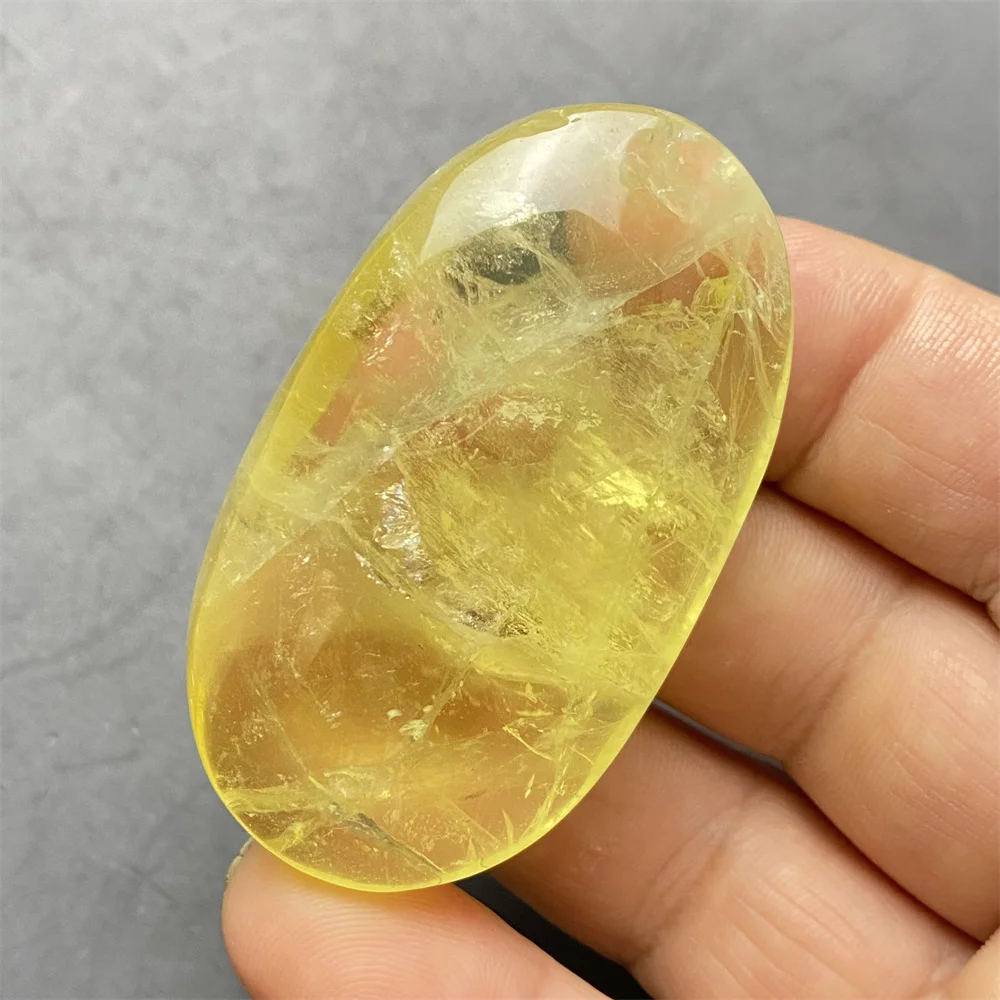 Natural Citrine Palm Polishing Toy  Hand Polished Magic Massage For The Whole Body  Home Decoration Ornaments  Holiday Gifts