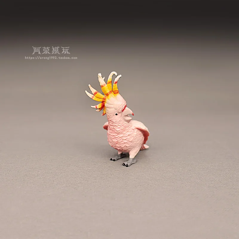 Cognitive Simulation Toy Wildlife Model Parakeet Macaw Action Figures Miniature Ornament Accessories Car Interior Desktop Toys