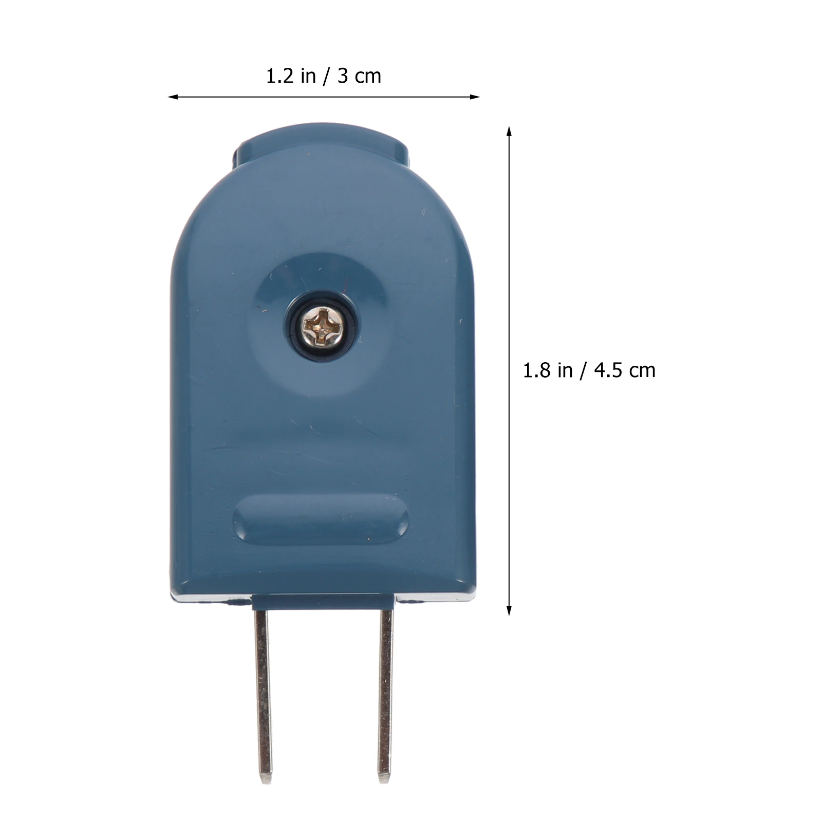 

6pcs 2 Prong Replacement 125V 10A Us Plug Rotatable Angle Male End For Extension Cord Electrical Plug Replacement Small