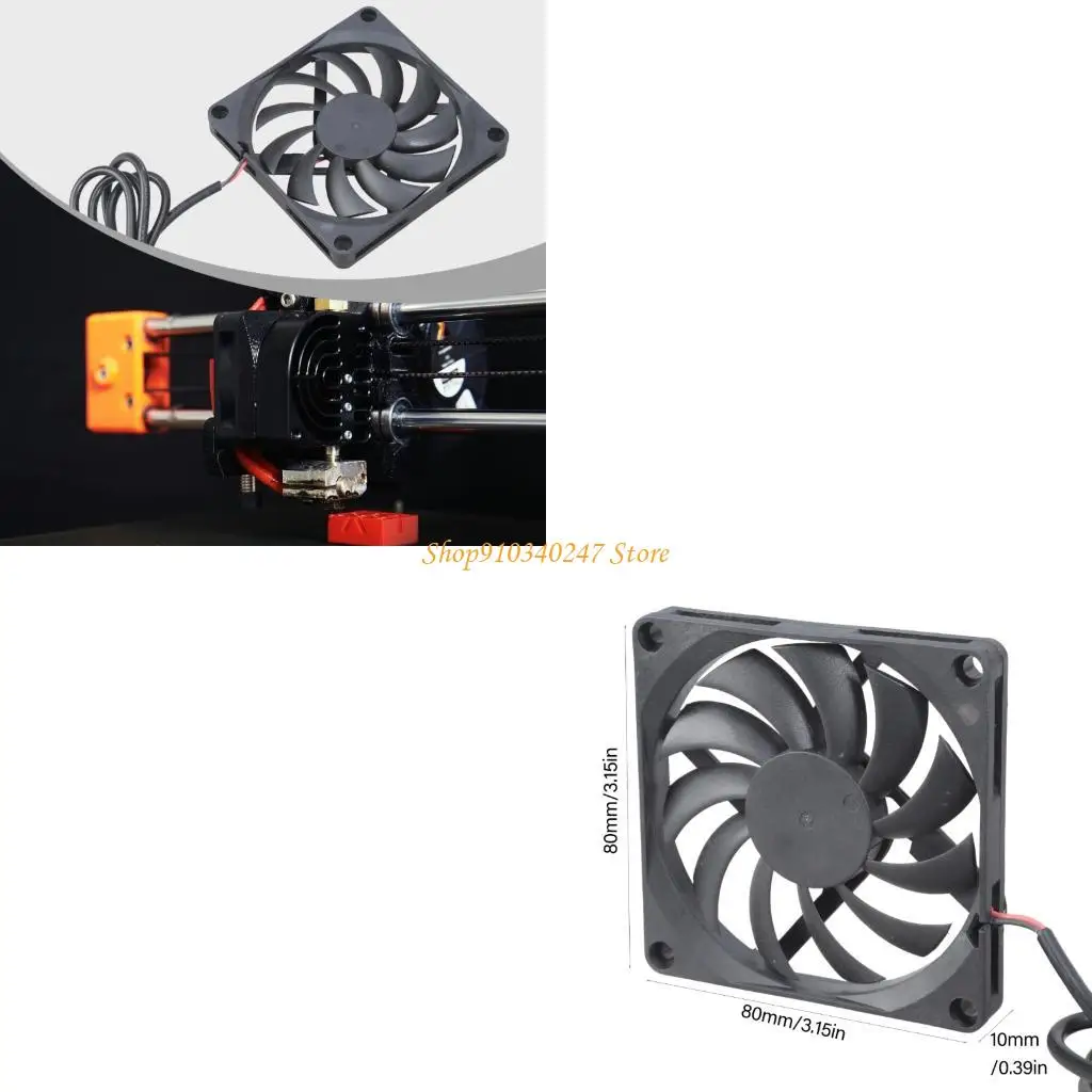 

Q22A 80mm 5V USB Cooling Fan Low Noise Hydraulic Bearing Fan For 3D Printer PC Case