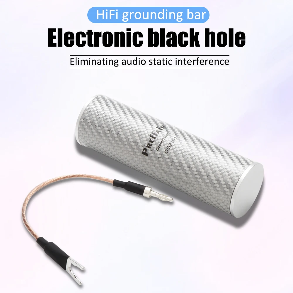 Audio GND Cable Ground Bar Loop Noise Isolator,y Spade Electronic Black Hole Eliminate Static Electricity, RCA  Power Purifier