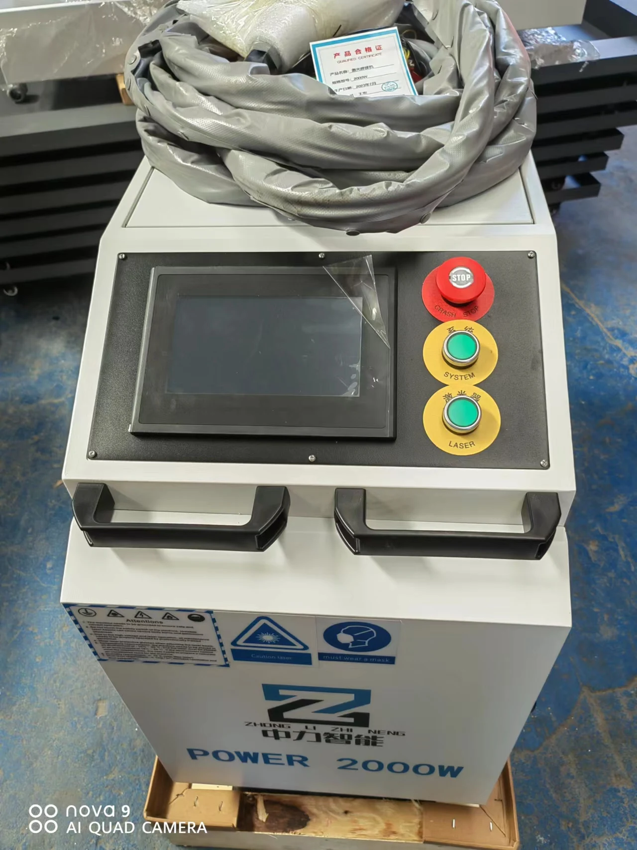 Air-cooled water cooling Handheld Laser Welding Machine 1500W with SUP 21T Wire Feeder Machine