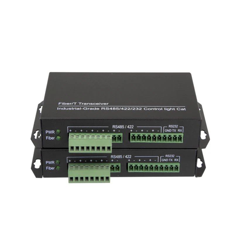Manufacture  Mini Type 1 Pair 4 Channel RS485 Bidirectional Data Fiber Optic Video Converter