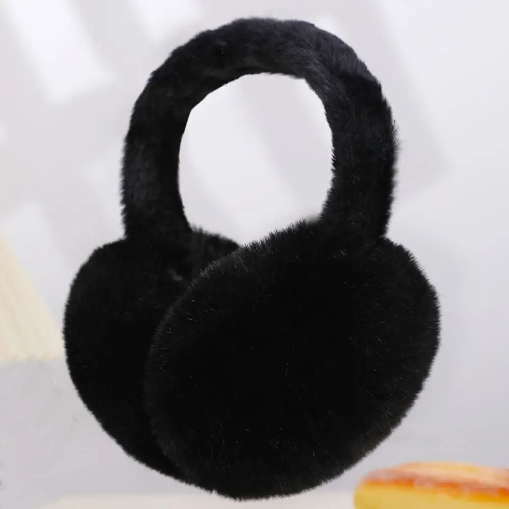 Nouveau Chaud en peluche oreille plus chaud pliant couleur unie oreillette épaissi Protection contre le froid oreille couverture femmes