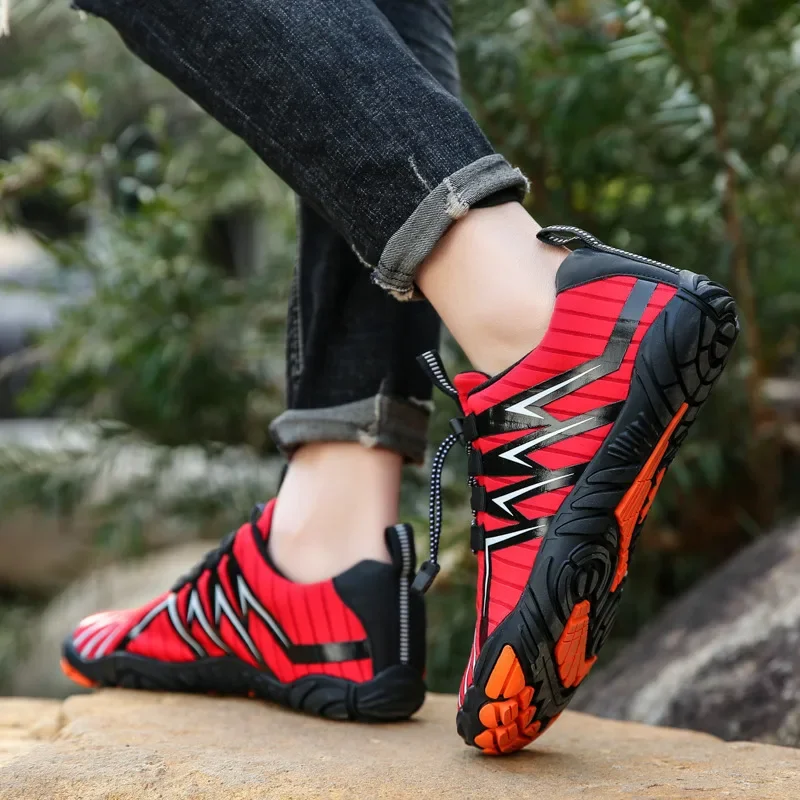 Elegant Red Water Shoes For Men & Women, Lightweight Quick-Dry Non-Slip Fishing Shoes_voghion.com