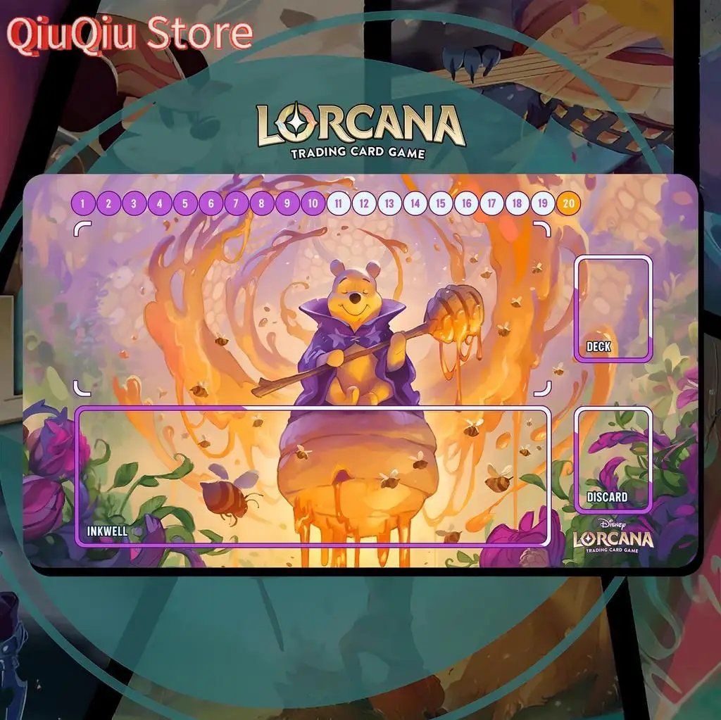 

Playmat Lorcana TCG — Винни-Пух Ханни-волшебник — 24 x 14 дюймов, 600 x 350 мм — коллекционная карточная игра