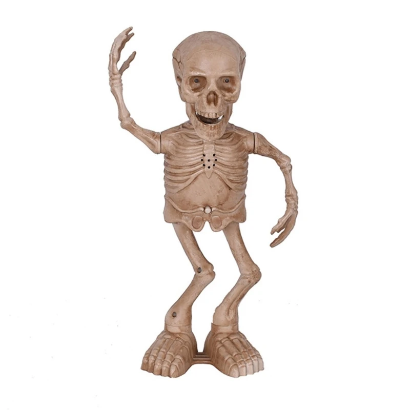 

N80C Хэллоуин Поет Скелет Танцующий Скелет Хэллоуин Ужасы Опора Электрическая Игрушка
