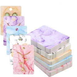 50pcs Earring Jewelry Display Card Cardboard for Necklace Packaging Supply Small Businesses Organizer Entrepreneurship Wholesale