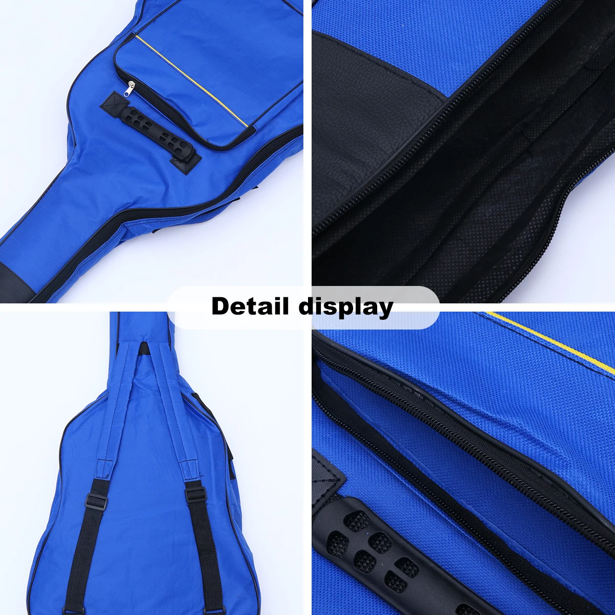 

Oxford Cloth Guitar Bag 40 41 Electric Acoustic Folk Travel Waterproof Double Strap Small Pocket Adjustable Backpack Shoulder