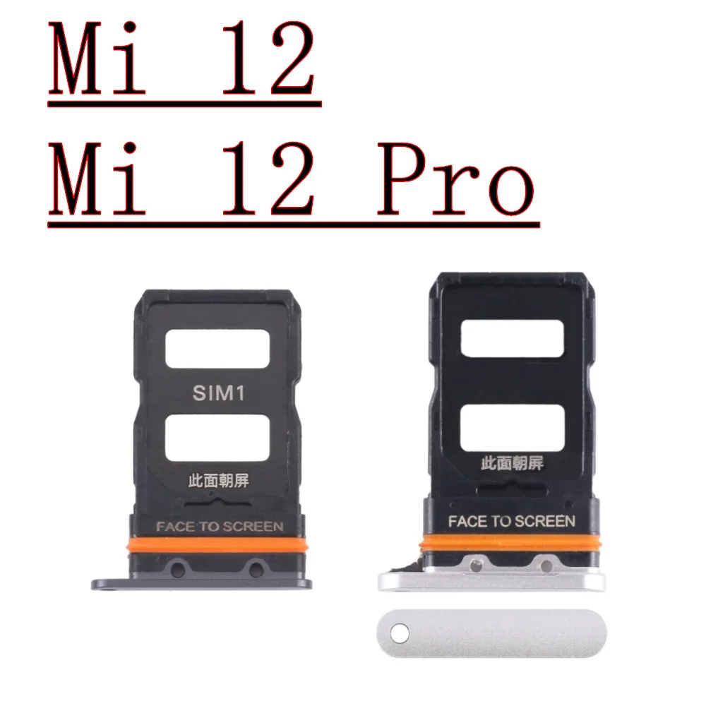 For Xiaomi 12 Pro SIM Card Tray Slot Holder Adapter Socket Repair Parts Mi 12X 12s Pro