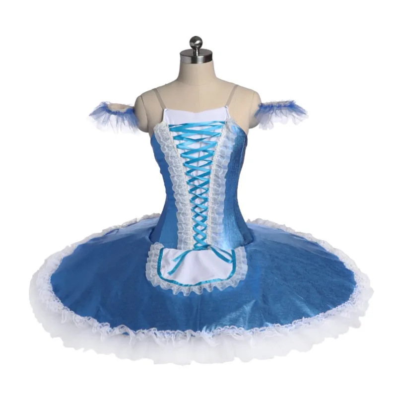 

High Quality Custom Size 12 Layers Kids Girls Professional Ballet Tutu Blue Dance