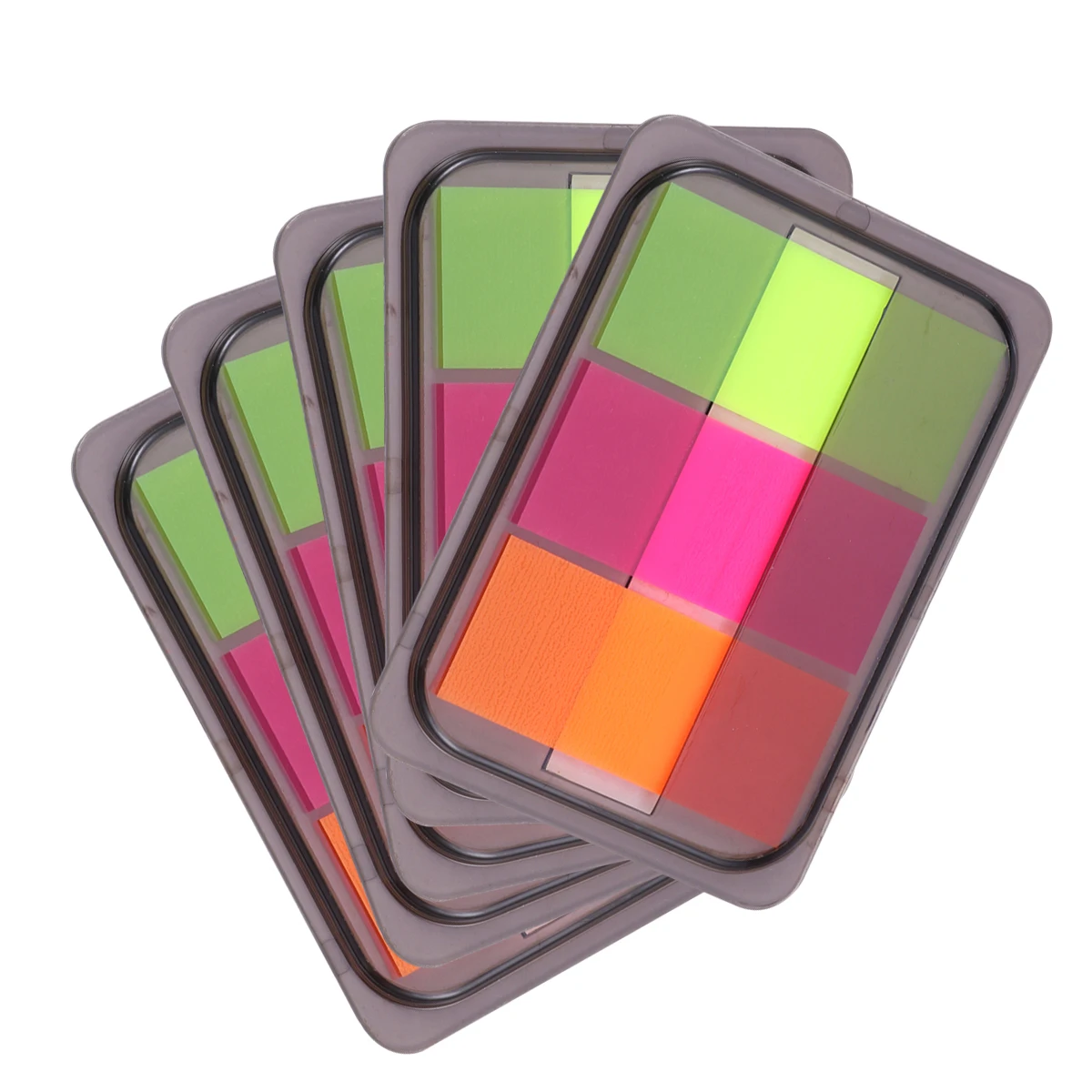 

10Pcs Neon Sticky Tabs Color Page Markers Writable Pet Notes Removable Translucent Flags for Page Bookmark Document Highlighting