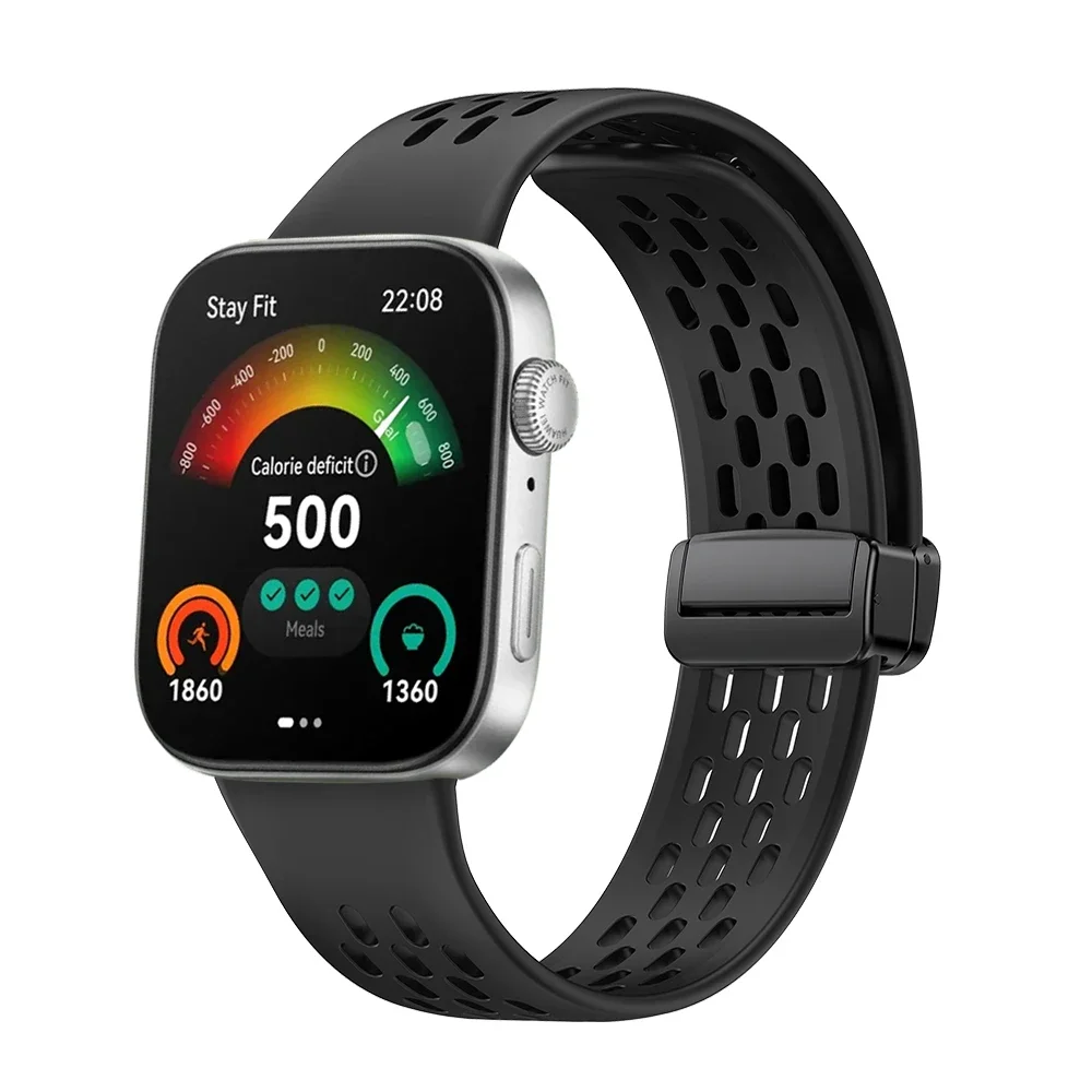 Silicone Strap For Huawei Watch Fit 3/4/5 Breathable Magnetic buckle Bracelet Belt For Huawei Watch Fit 4/5 Pro band Replacement