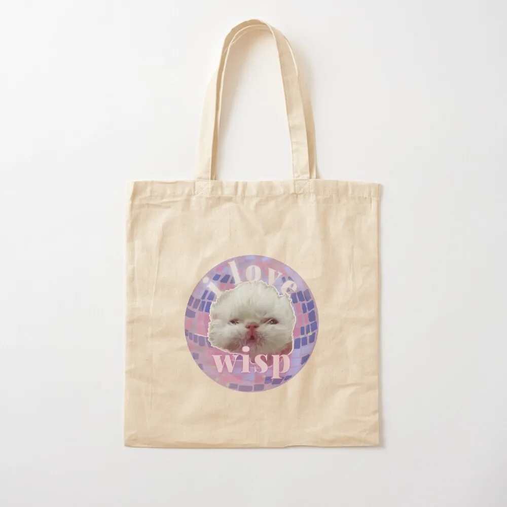 I Love Wisp the Cat Tote Bag shopping trolley bag shopping bag logo tote