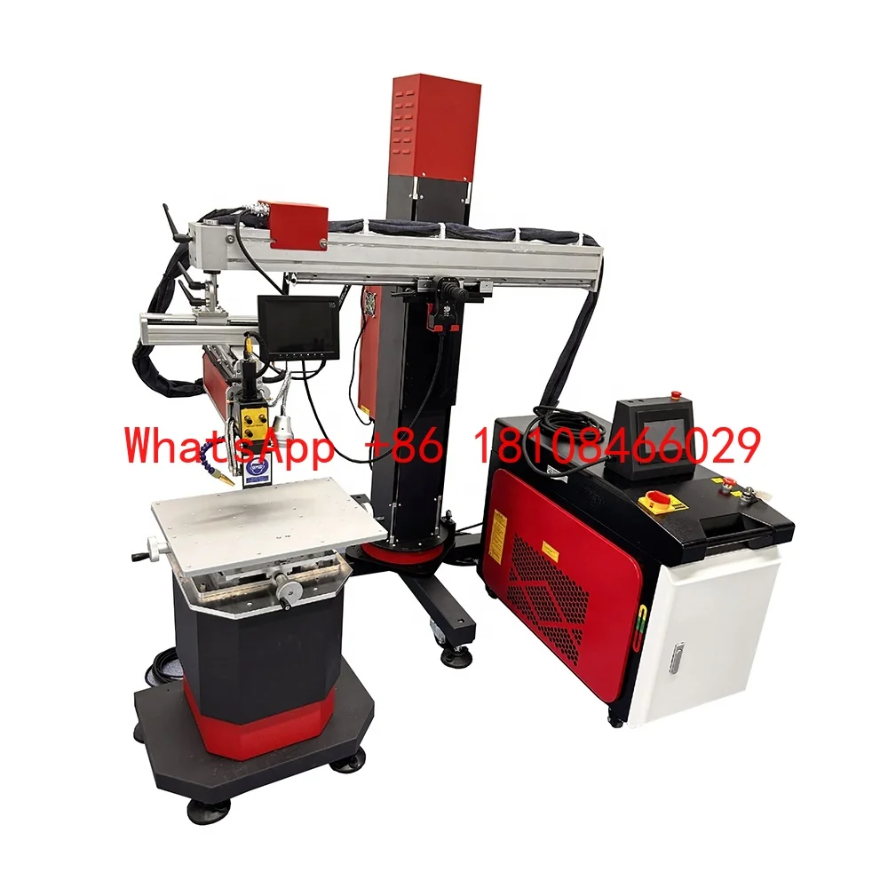 New Condition Fiber Mold Laser Welding Machine Manual Cantilever Soldering for Mold Repair HD CCD Monitor Joystick Controller