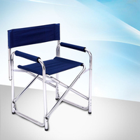 Aluminum Alloy Director’s Chair with Side Table, Portable Folding Fishing Stool, Relaxing Laptop Desk, Outdoor Picnic Gear