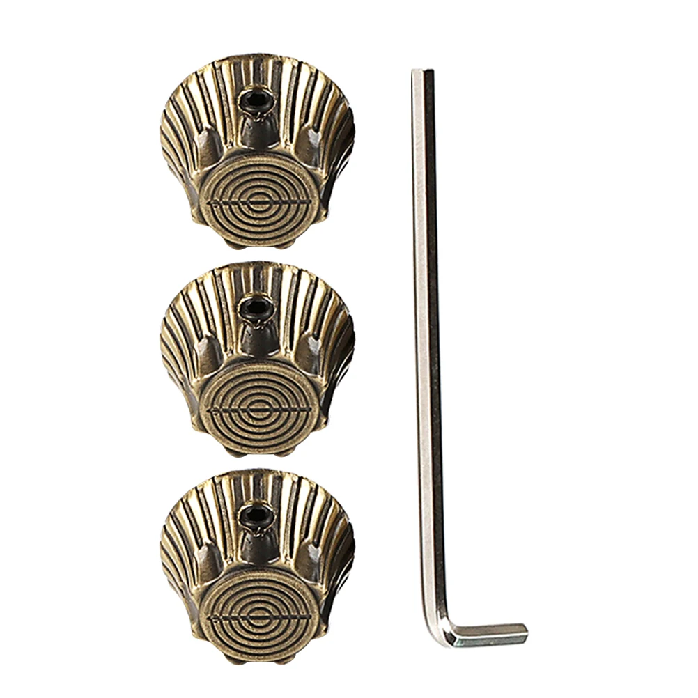 

4 Pcs Guitar Knob Caps Accessories Bass Potentiometer Knobs Alloy Metal Control Electric