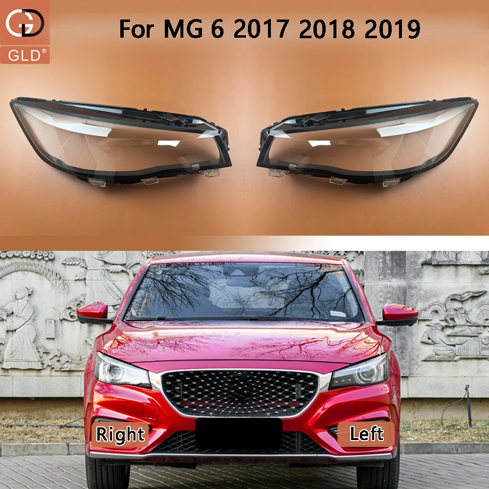 

Front Headlight Cover Transparent Lamp Shade Headlamp Shell Lens Plexiglass Replace Original Lampshade For MG 6 2017 2018 2019