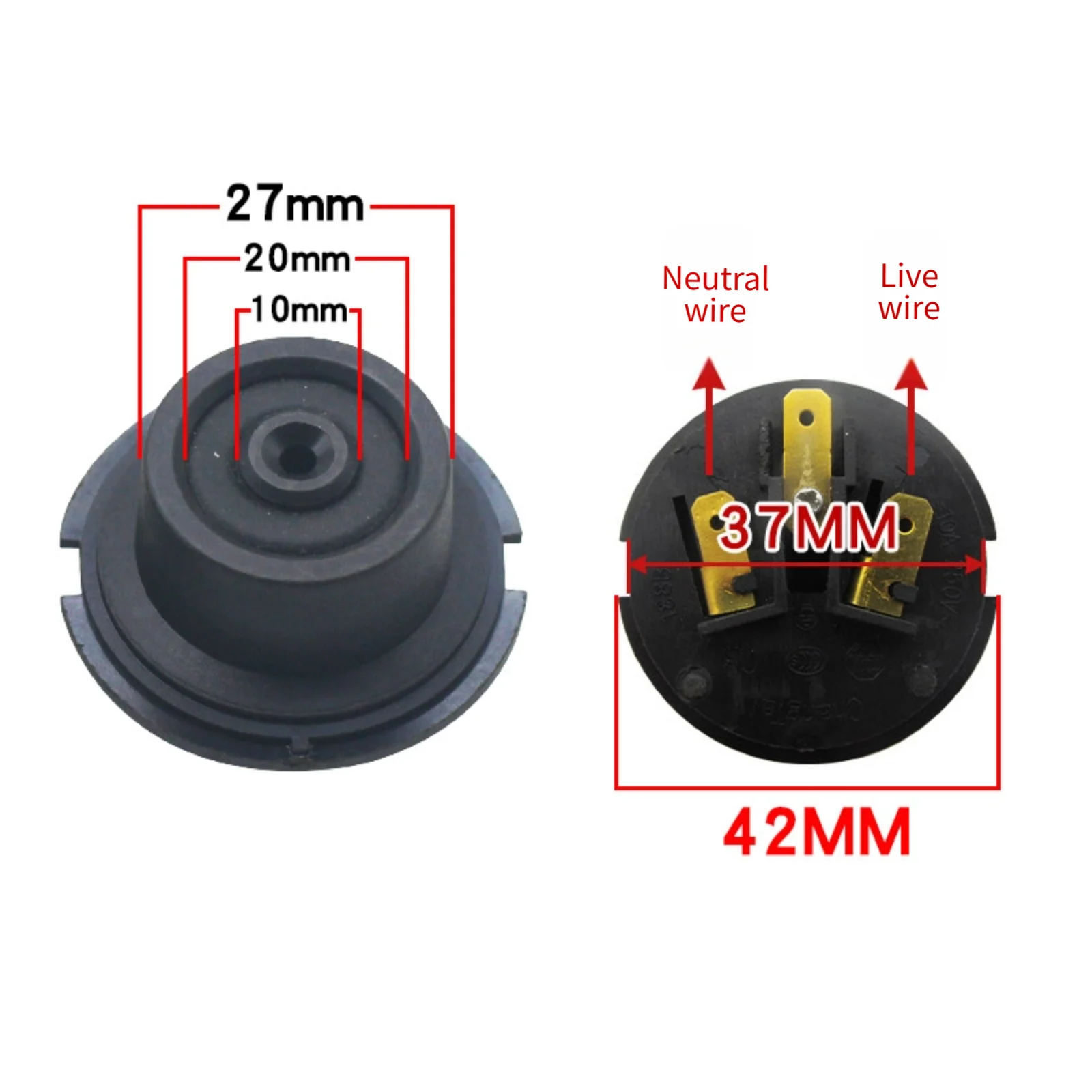 Thermostat Controller Base Set for Electric For kettle Waterproof Design Fits Most Models 53x53x48mm Dimensions view 6