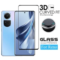 Full Cover Glass For OPPO Reno 10 5G Screen Glass Reno 10 Tempered Glass 3D Protective Phone Film Reno 10 Glass