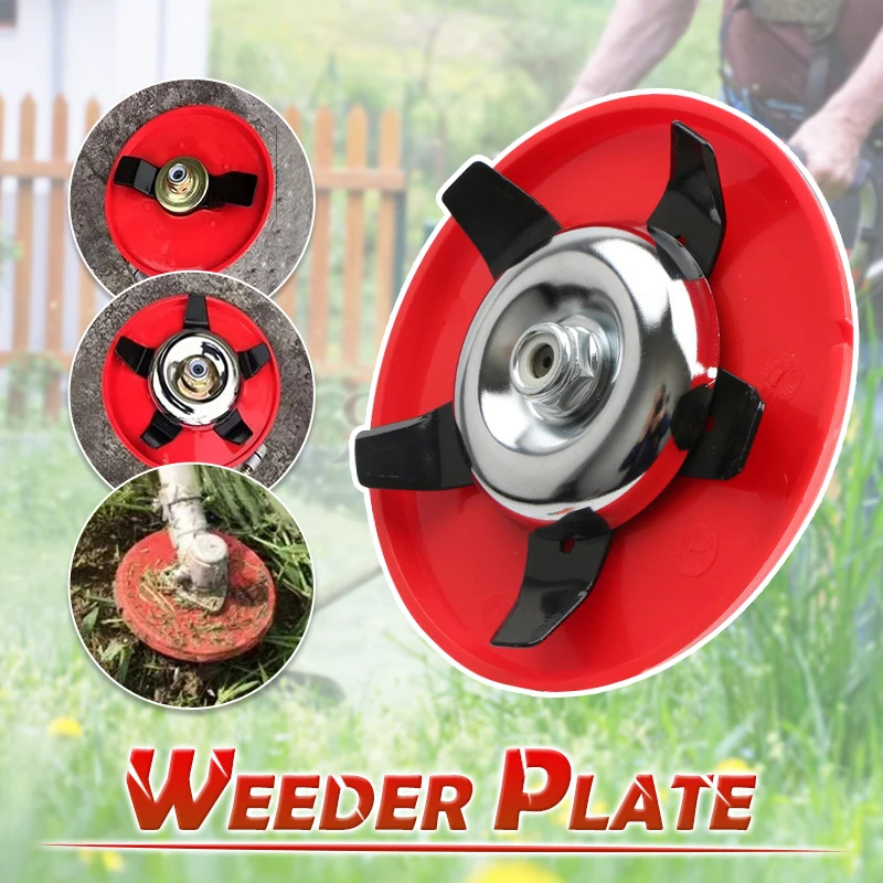 6inches Universal Weeding Disc Metal Weeder Plate Brush Cutter Blades Grass Paddy Field Dry Land Lawn Mower Machine Garden Tool