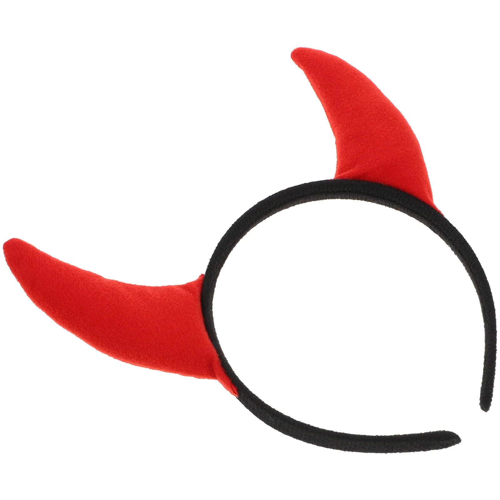 

Cow Horn Shape Hair Clasp Party Headband Halloween Costume Accessory For Cosplay Masquerade Stage Performance Red Party Favor