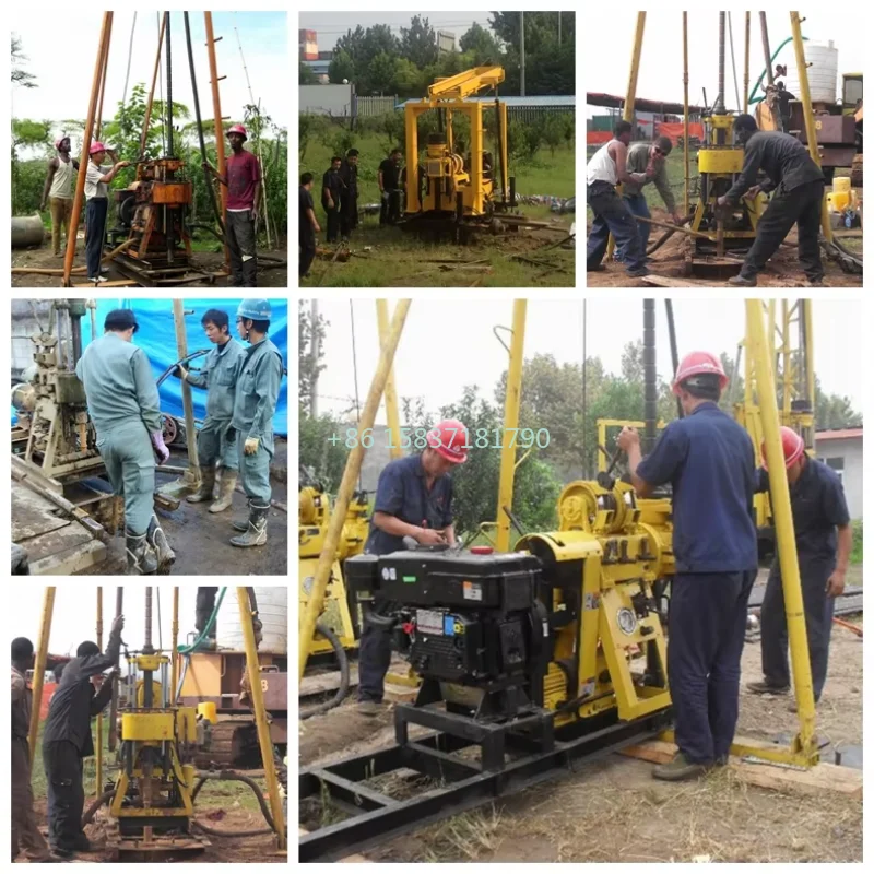 100m Water Well Drilling Rig 200m 400m Depth Tractor Water Well Drilling Rig Manufacturer Concrete Drilling and Coring Machine