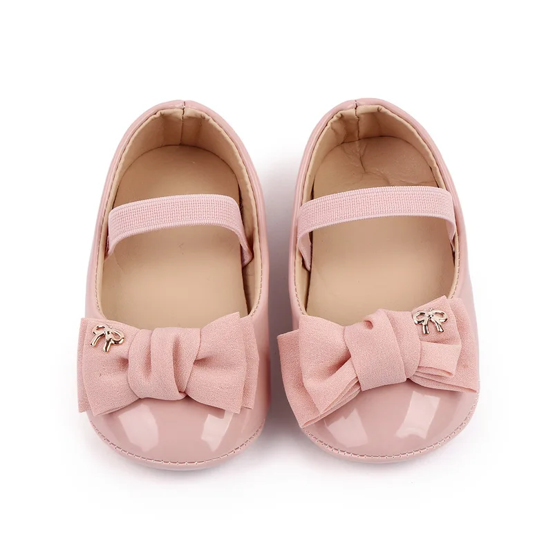 

Fashion Newborn Princess Shoes Solid Color Baby Girl Walking Shoes