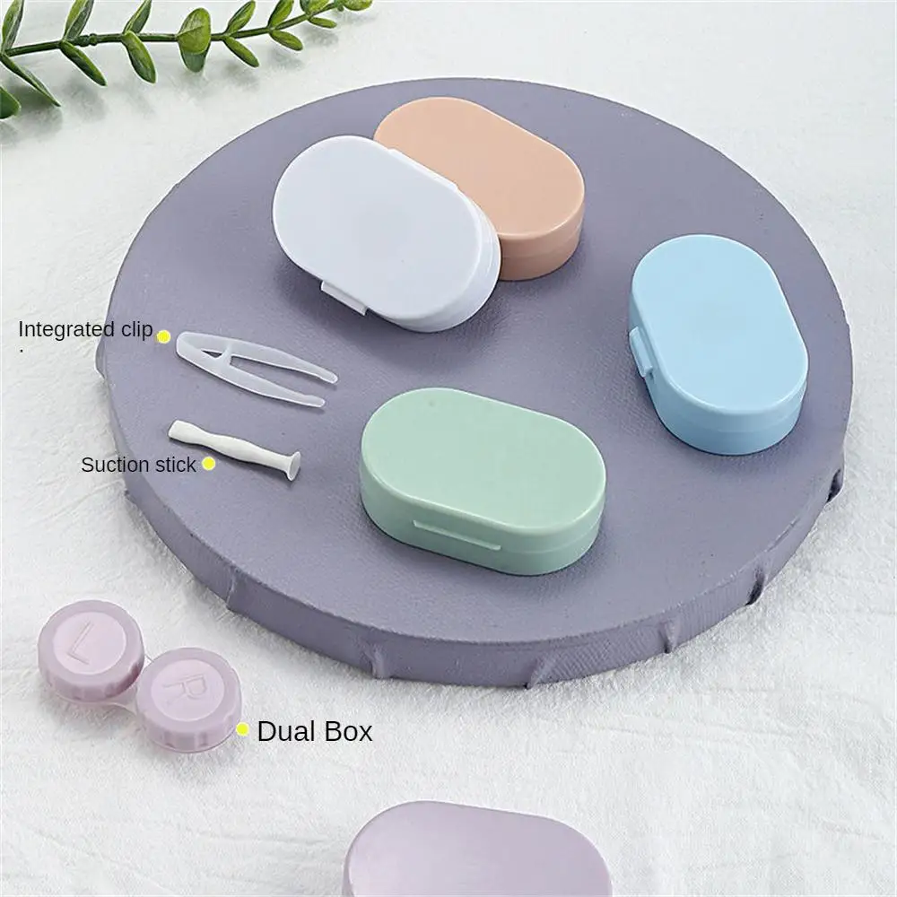 1~4PCS Beauty Pupil Box Lightweight Mini Leak-proof Pvc Dual-joint Storage Box Beautiful Pupil Box Sealed Delicate Multicolored