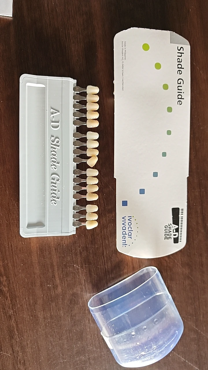 A Set Dental Materials Yihuo Jiabi Color Board Basic Tooth Color Chart A-D20 Colors Oral Color Chart Float White Chart